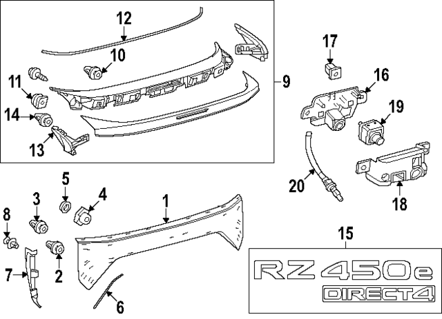 76824-46010 - End Protector 2023 Lexus RZ450e | Longo Lexus Parts 