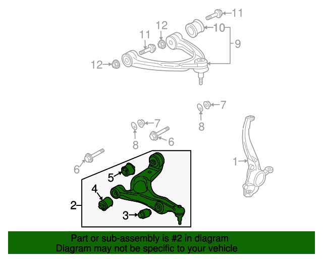 7L8407151B Lower Control Arm 2007 Audi Q7 Audi Parts Store