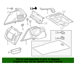 223-814-39-00 - Tie Down Hook For 2021-2024 Mercedes-Benz