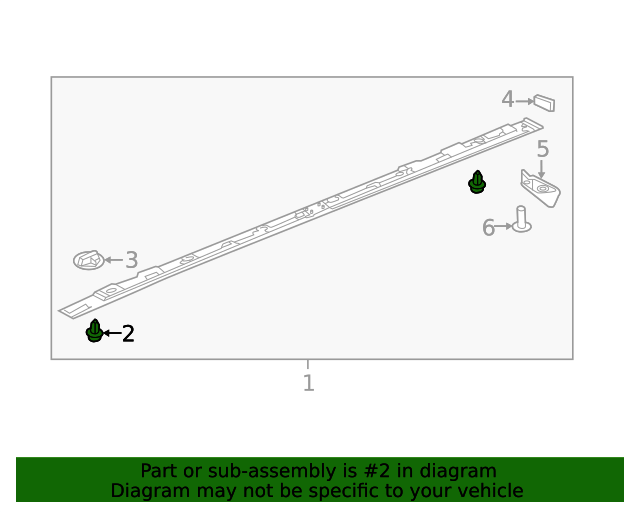 20012021 Mazda Rocker Molding Retainer Clip G18K51SJ3 MazdaParts