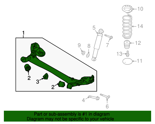20122013 Kia Soul Axle Assembly 551002K401 Kia Parts Fast