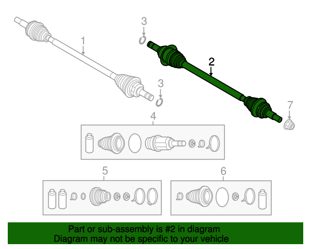 RTA4-25-60XA - Axle Assembly - 2016-2023 Mazda CX-9 | Mazda Swag
