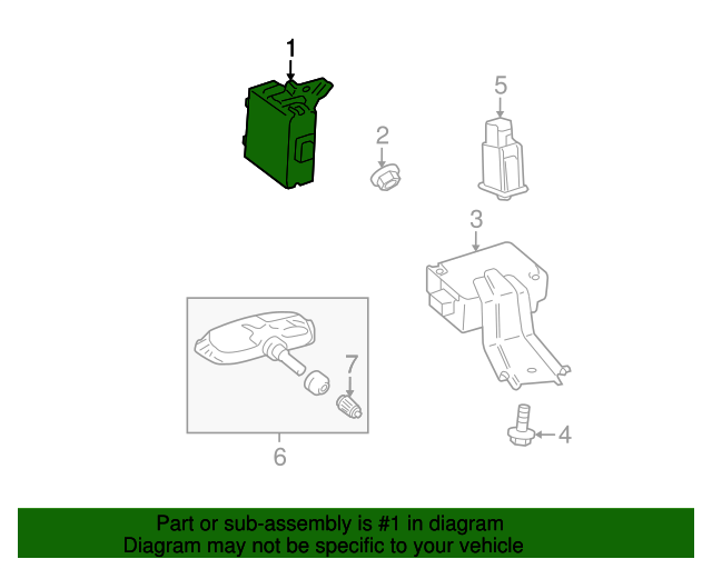 897690E060 Tire Pressure Monitoring System Control Module 2011