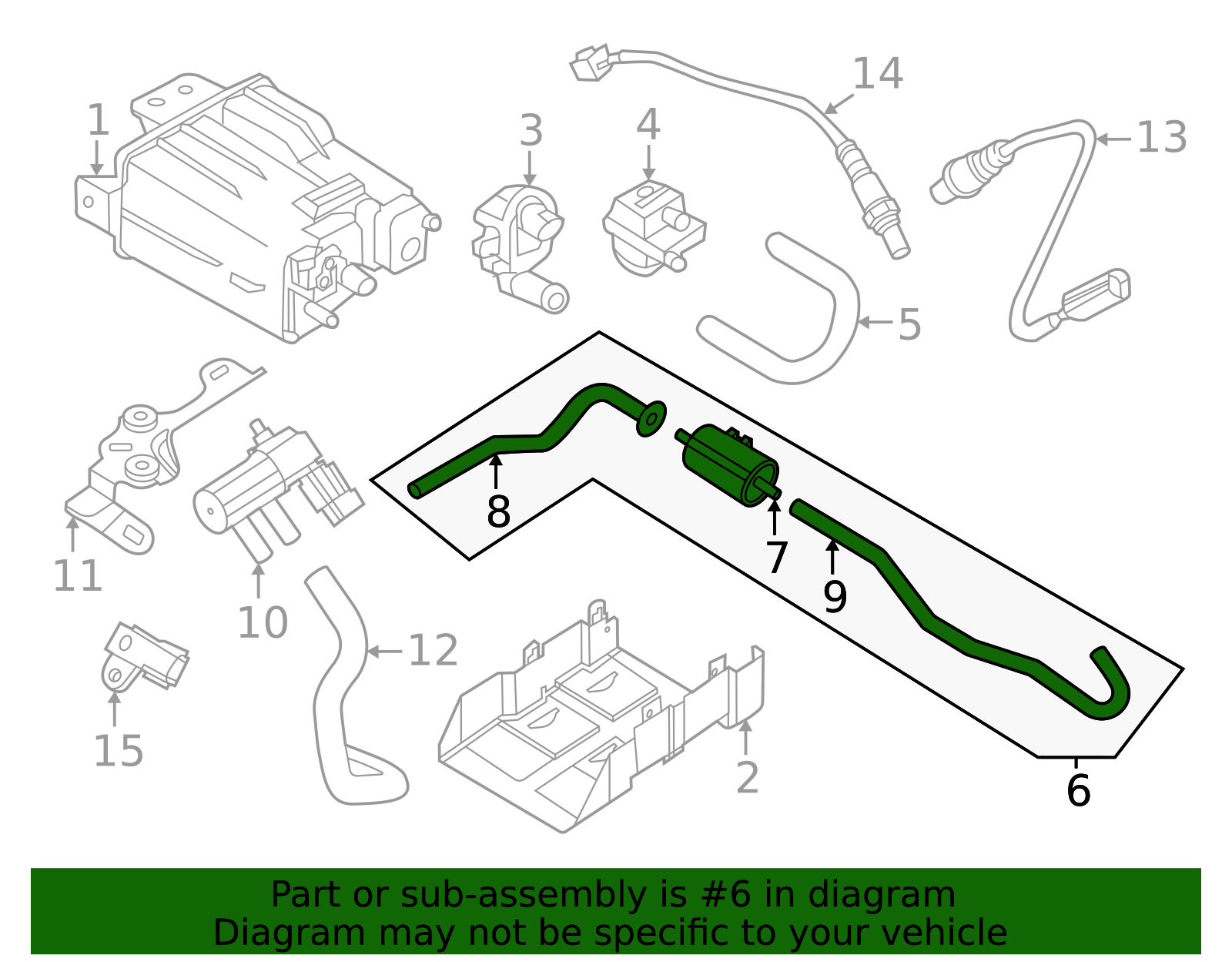 2020-2025 Nissan Sentra Hose Assembly 14912-6LB0B | Team Nissan Inc.