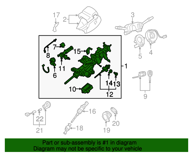 Lexus OEM Steering Column Part 4581024030 OEM Vehicle Parts