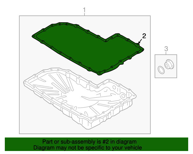 20172024 Audi Pan Gasket 0CK321371A Audi USA Parts