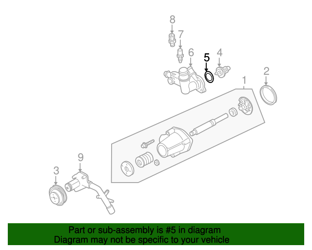 19982001 Ford Ranger Thermostat Gasket F87Z8255AA
