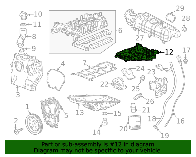 Genuine OEM GM Part - Lower Crankcase Extension 2019-2024 GM 