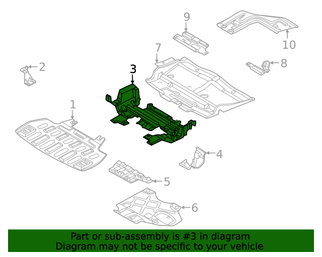 20182021 Ford Expedition Center Shield JL1Z16054D