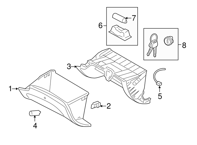 Genuine Hyundai 84510-3N000-HZ Glove Box Assembly