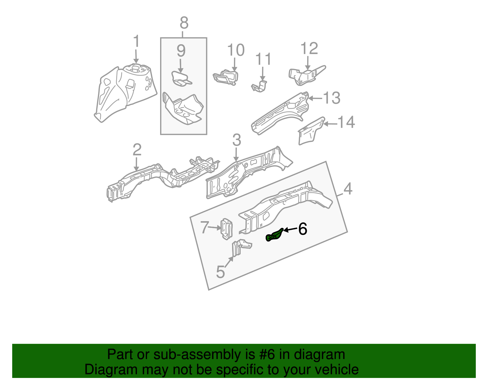 88980842 - Suspension Control Arm Support 2002-2009 GM | GM