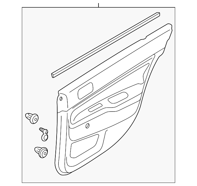 MR633527 Door Trim Panel 20022003 Mitsubishi Lancer Capital City