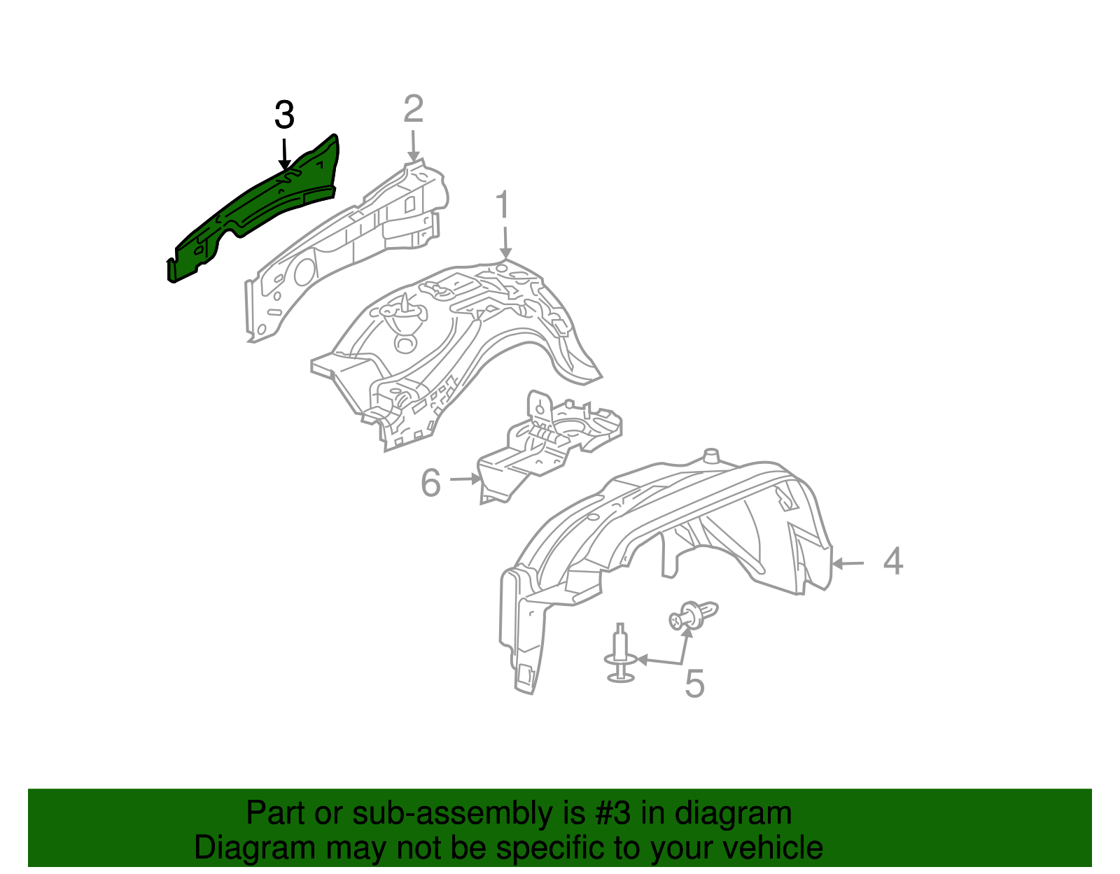 Reinforcement Assembly-F/Cmpt Upper S/Rl - GM (25813855)
