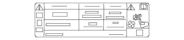 2020-2021 Ford Escape AC Label LV4Z1503050B | TascaParts.com