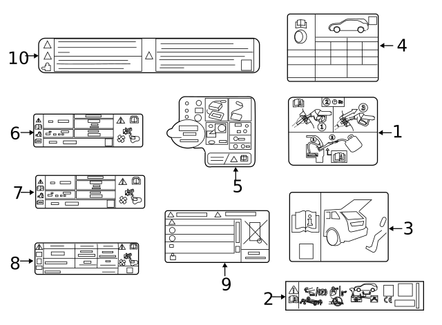 Ford LV4Z-1503050-B - AC Label - 2020-2021 Ford Escape | OEM Ford Part ...
