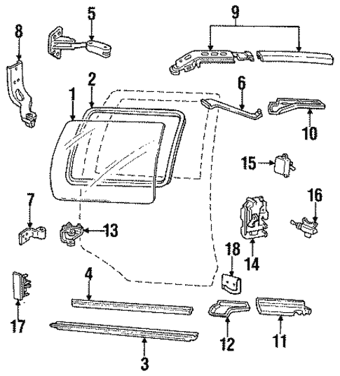 Sliding Door for 1994 Chevrolet Lumina APV #0