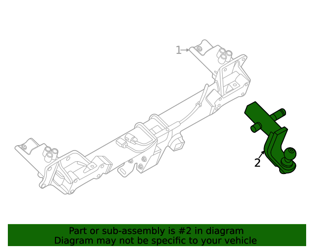 Genuine OEM Towing Hitch Air Suspension Part VPLEY0116 Fits 2020