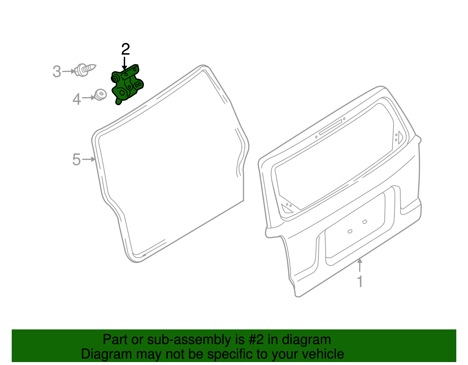 Hinge - Ford (YL8Z-7842900-AA)