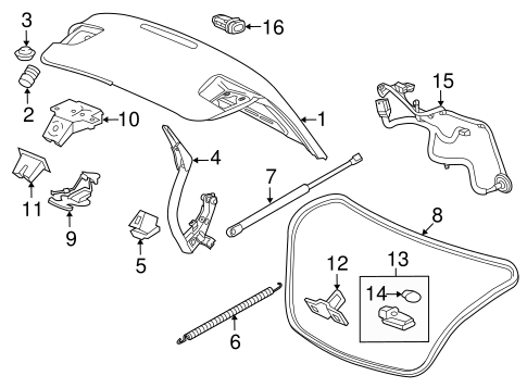 Trunk for 2015 Chevrolet Malibu | GM Parts