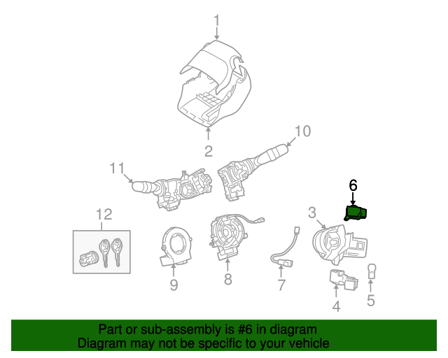 20092010 Pontiac Vibe Ignition Lock Solenoid 19183823