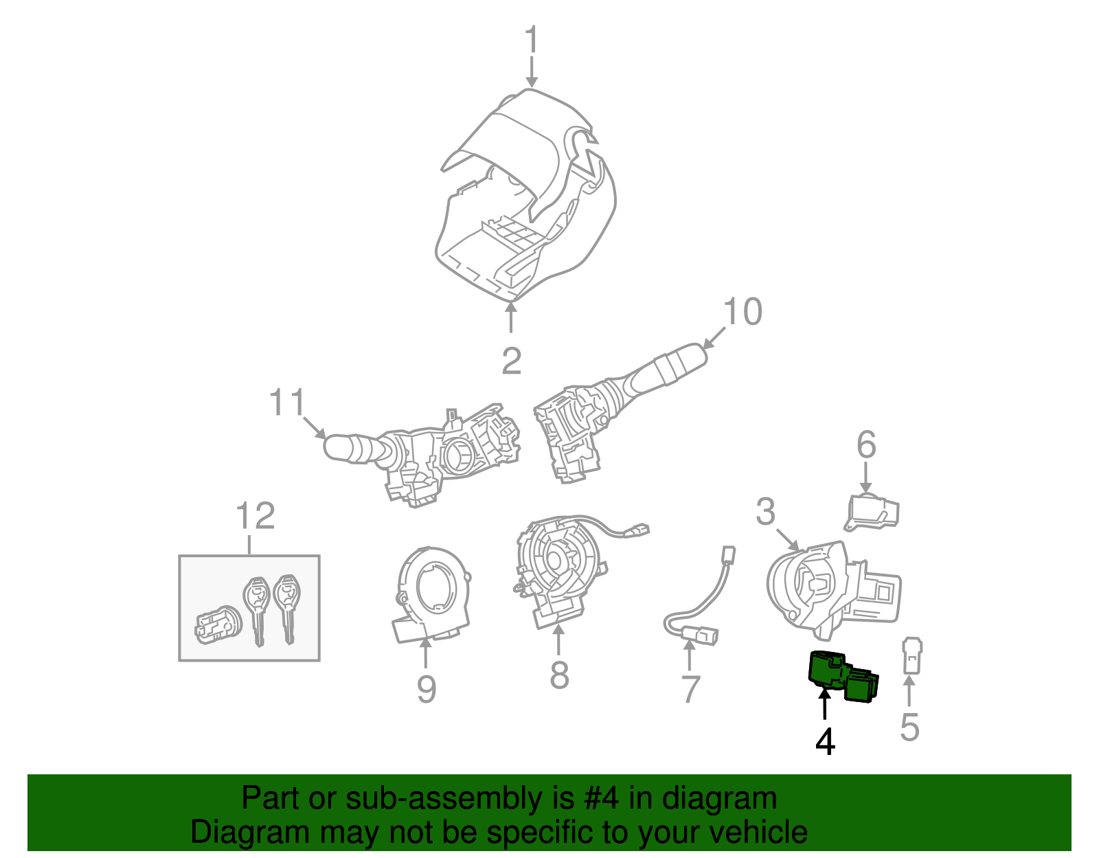 Switch, Ignition & Start - GM (94857233)