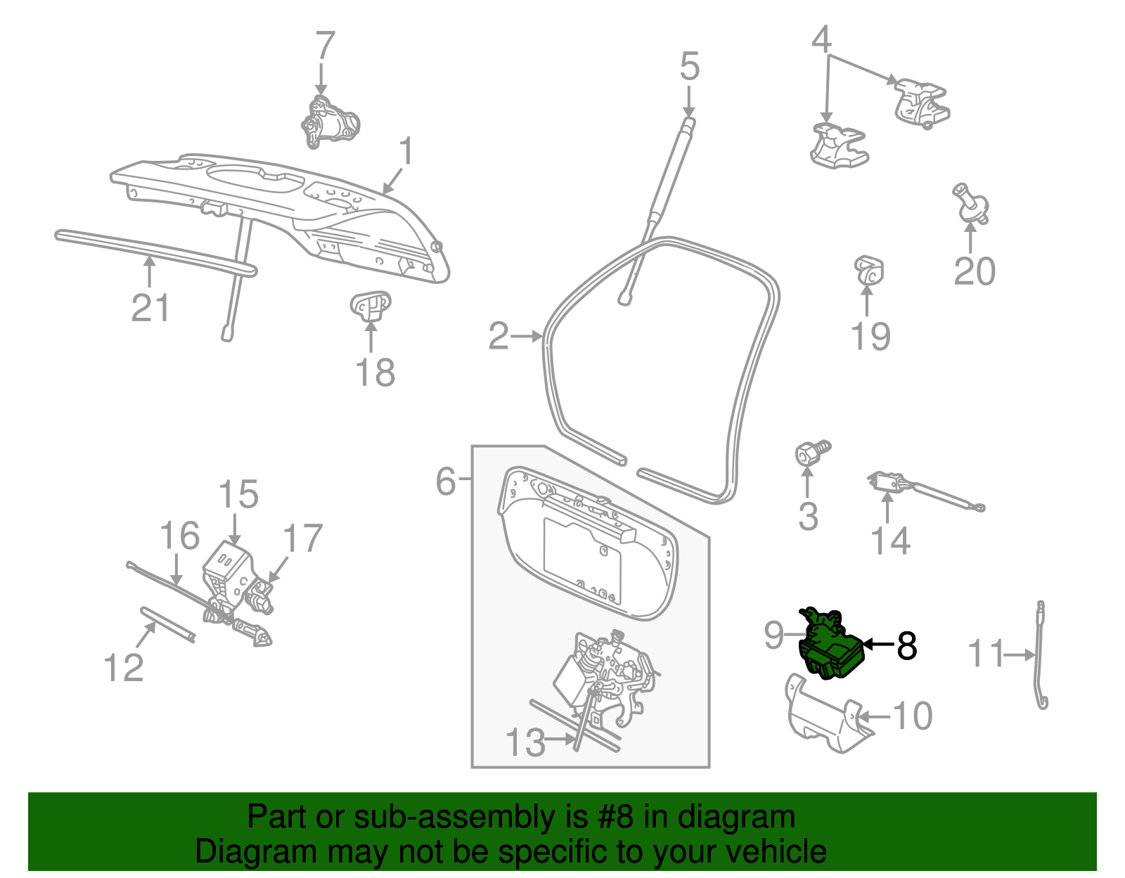 Latch - Ford (YF1Z-7443150-AA)