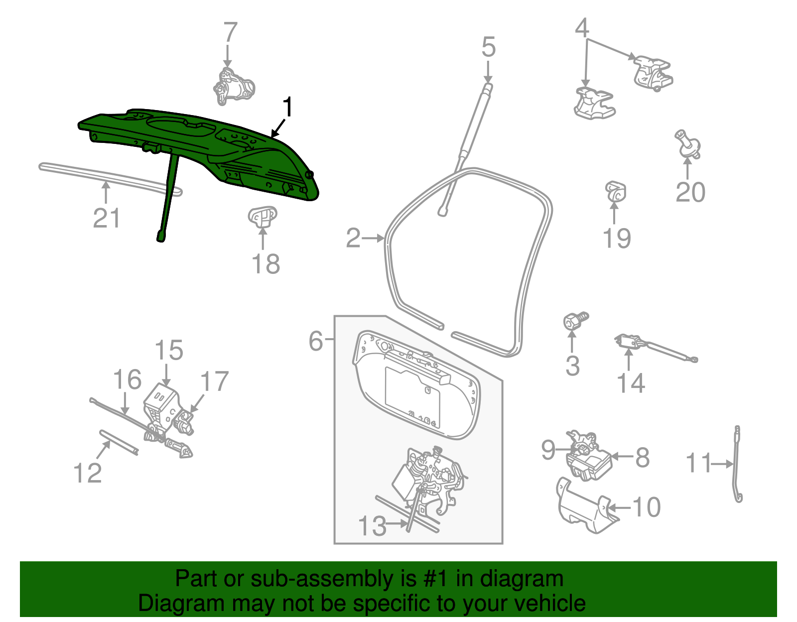 Lift Gate - Ford (YF1Z-7440010-AA)