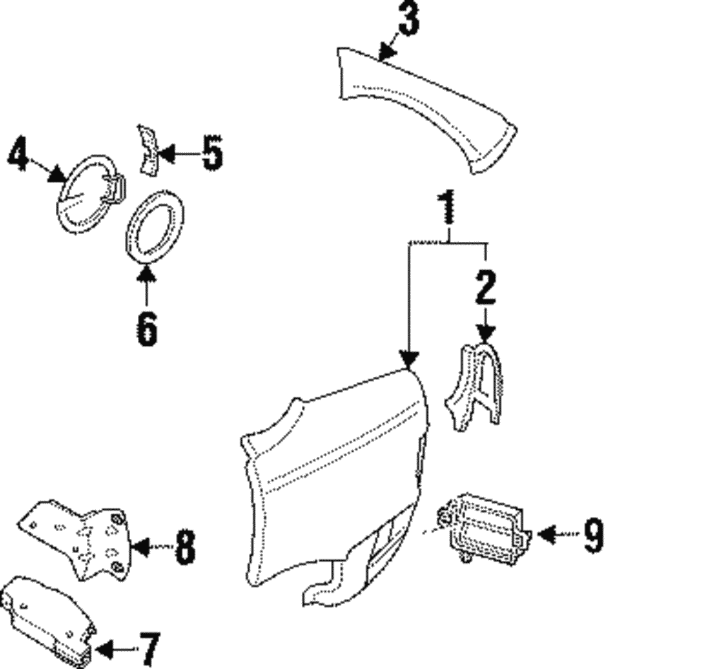 Door, F/Tnk Fil(Primed)                  *Primed - GM (93170665)