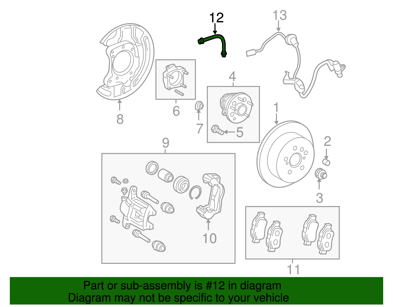 Brake Hose - Toyota (90947-A2101)