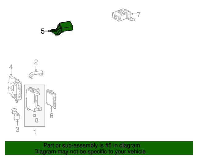 20122015 Toyota Prius C Power Steering Control Module 8965052C01 Toyota Parts Center