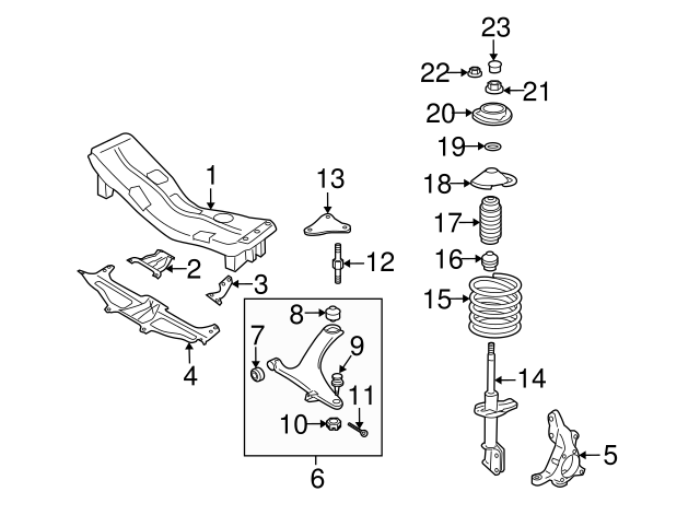 Subaru Wheel Bearing 14-Piece Front Suspension & Hub Kit For 2005-2009 Subaru Legacy & Outback – Includes Wheel Bearings, Sway Bars, Tie Rods Subaru Legacy Outback Front Suspension Kit 14pc - Foto 3