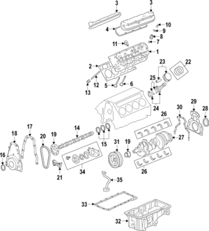 GM OEM Timing Chain Damper Kit With Bolt And Retainer Kit With Bolt And Retainer Oem Replacement F 943642