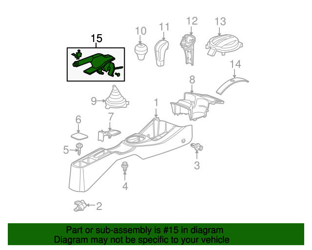 47105TF0013ZA Lever Assembly, Parking Brake *NH167L* (Graphite Black) 20092010 Honda Fit