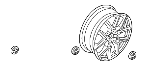 2023 Volvo XC60 Wheel, Alloy 32327353 | OEM Euro Parts