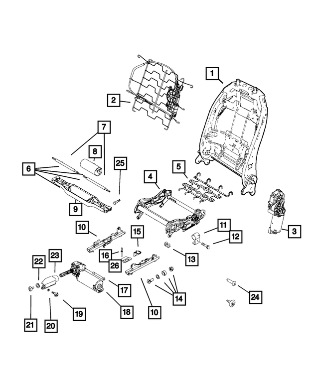 20152020 Jeep Renegade Power Seat Motor 68270865AA My Mopar Parts