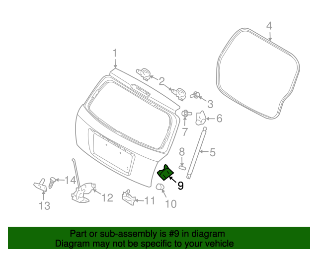 817392F200 Bumper Guard 20052009 Kia Spectra5 Kia.Parts Store