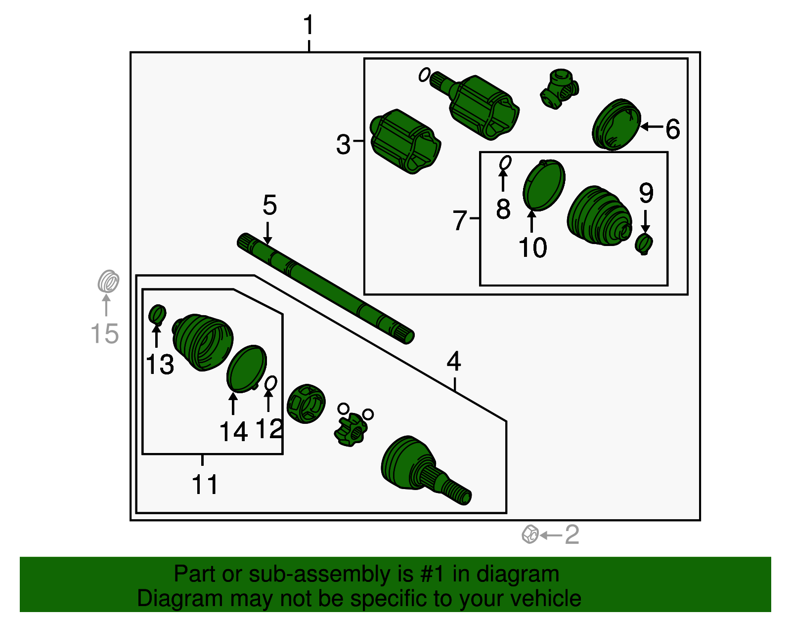 Axle Assembly - GM (19256588)