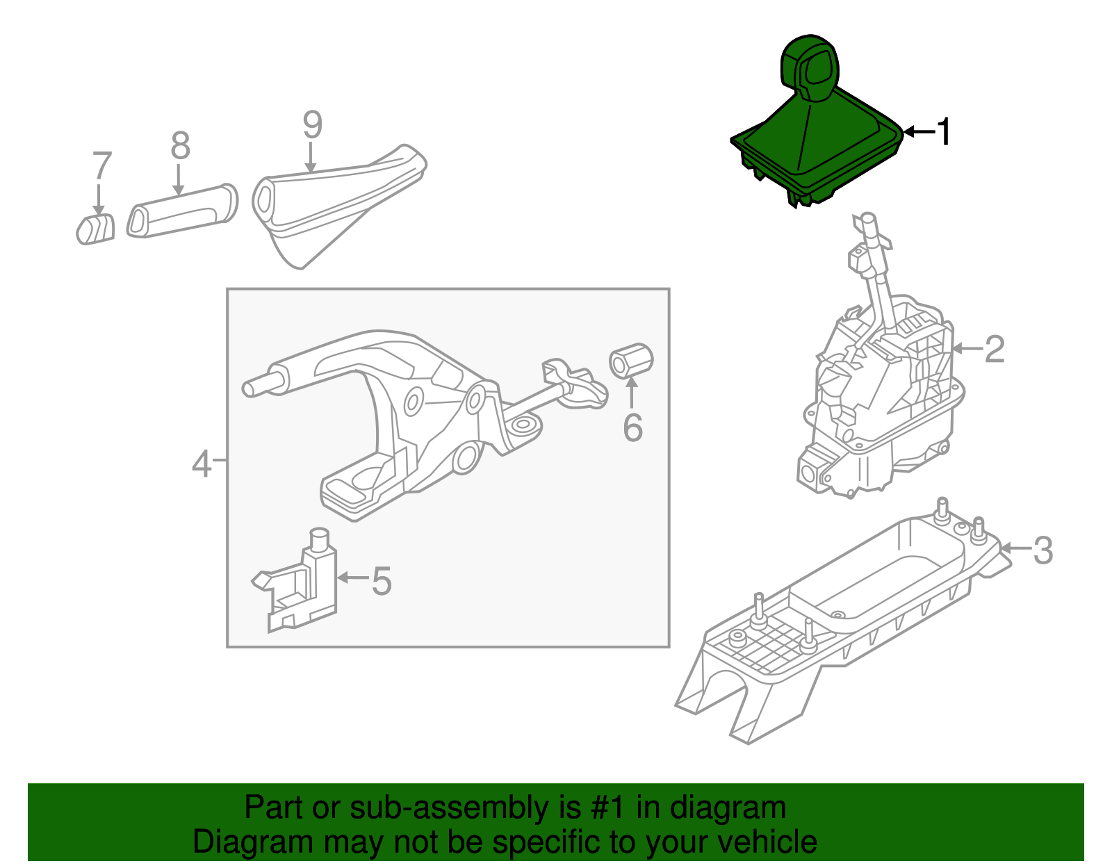 Shift Knob 5GE-713-203-C-ENG