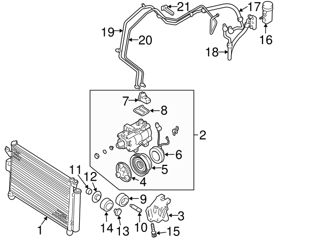 Genuine Hyundai 97606-25600 Cooler Condenser Assembly Genuine Hyundai 97606-25600 Cooler Condenser Assembly