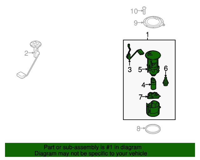 20172023 Mazda CX5 Fuel Pump Assembly PYB21335X OEM Parts Online