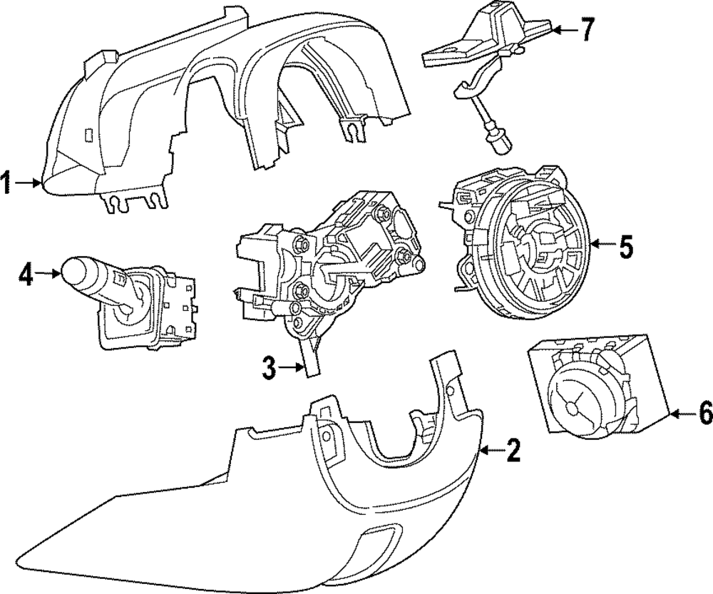 Lower Column Cover - GM (87853855)