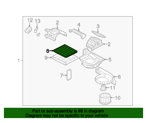 2GF79-AQ000 - Cabin Air Filter 2008-2010 Kia Optima Kia.Parts Store