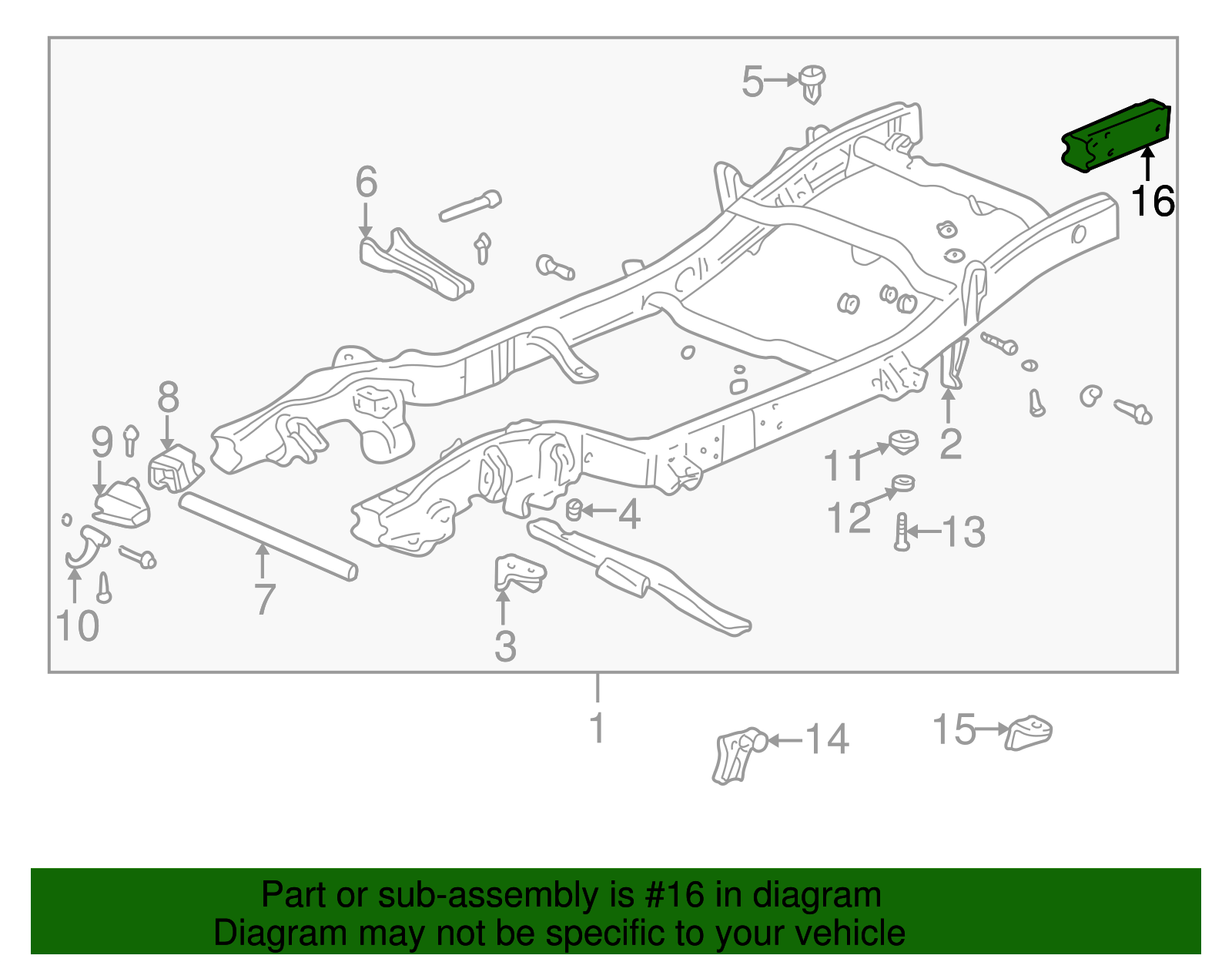 Driver Side Rail Extension - GM (88938443)