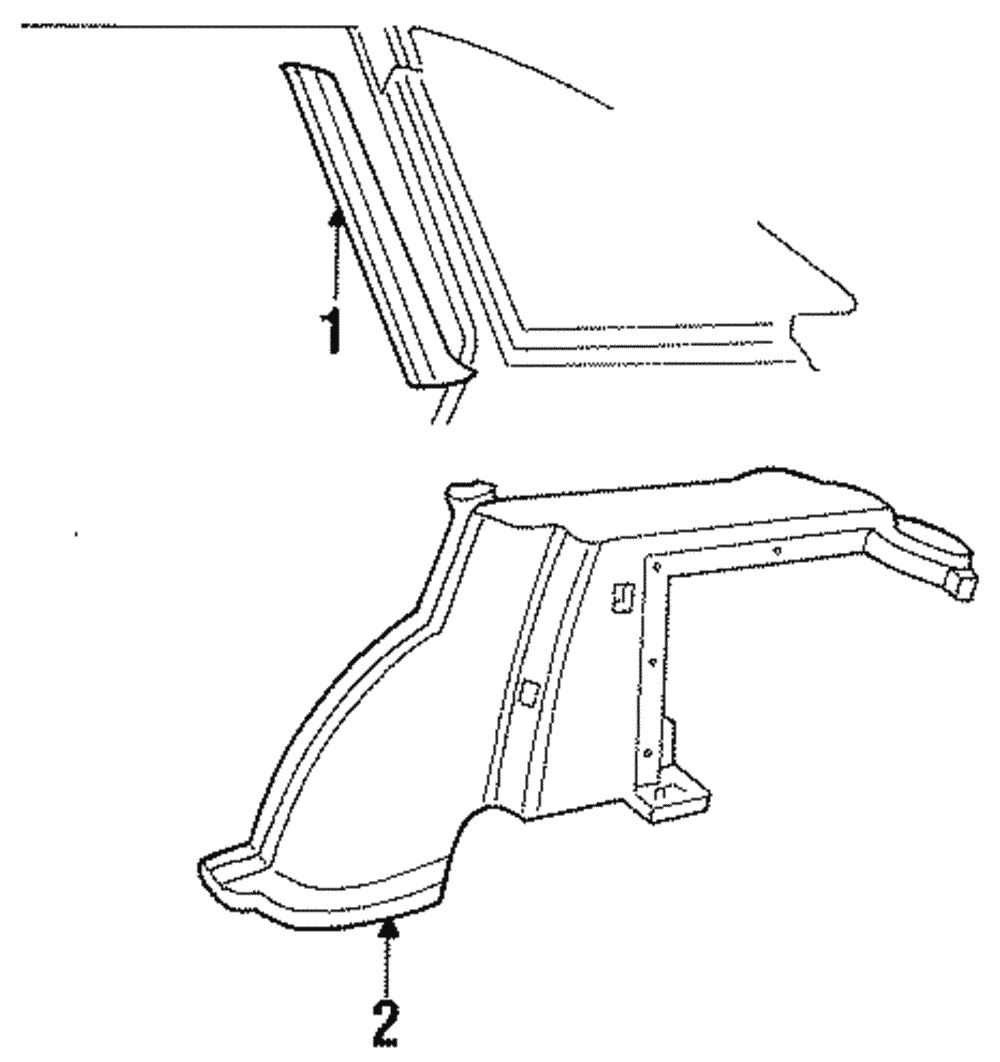 Quarter Trim Panel - Ford (E8FZ-7431013-A9B)