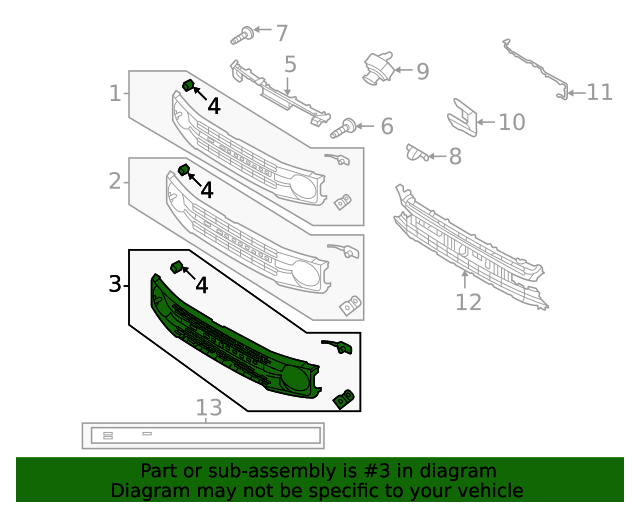 20212024 Ford Bronco Grille M2DZ8200CAPTM Blue Springs Ford Parts
