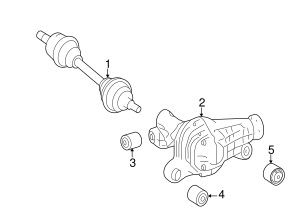 166-330-14-00 - CV Axle Assembly 2012-2019 Mercedes-Benz ...