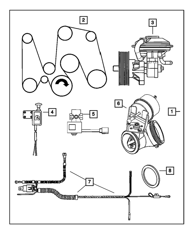 20032007 Dodge Exhaust Brake Switch 5102082AC My Mopar Parts