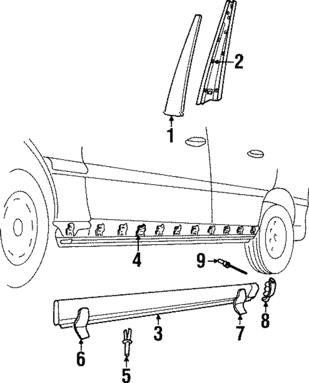 Bracket, C/Pillar Aplq - GM (90527034)