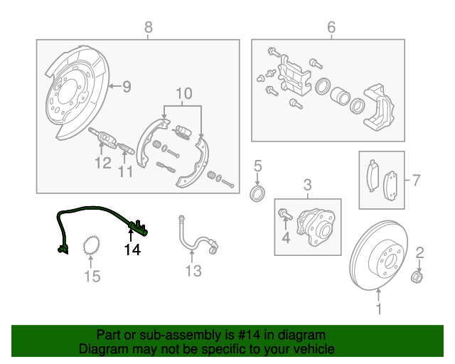 20142020 Infiniti Rear Speed Sensor 479014GA0A Infiniti Parts Online