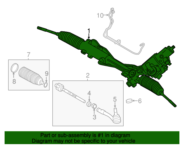 Genuine BMW 32102473342 Rack And Pinion Assembly FREE Shipping